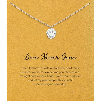 RZKING Silvery Necklace for Women, Gifts for Friend Mom Daughter Teacher - style: Paw Print