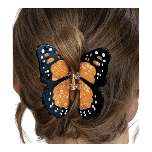 Monarch Butterfly Hair Claw Clip