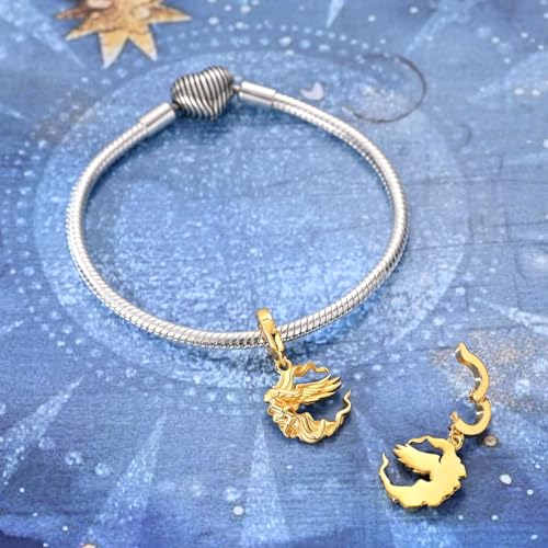 LAZA 925 Silver Charms for Bracelets and Necklaces Gold charms for Women | Summer Travel Party Lucky Zodiac Charms Clearance Pendant Beads Christmas Birthday Graduation Gift Jewelry for Women - color: Virgo