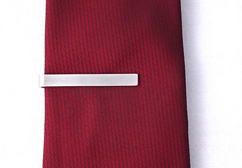 Ivy Design Tie Clip/Bar, Stainless Steel Silver Tone