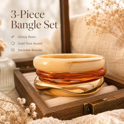 Chunky Gold Bangle Bracelets for Women, 14k Gold Plated Dainty Cuff Stackable Bangles Set, Trendy Bracelet Stack Fashion Jewelry Gifts - color: 09-GOLD