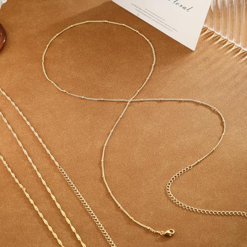 VIROMY Gold Waist Beads Chain for Women Waterproof Belly Chain Body Belt Chain Beach Accessories Body Women's Jewelry - style: Style D-GD