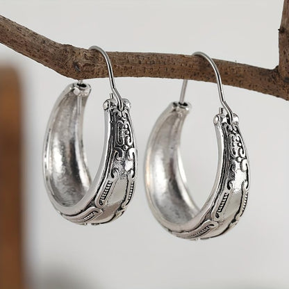 Retro Exaggerated Drop Earrings Personality Vintage Carved Dangle Earrings Daily Accessories Party Valentine's Day Jewelry Gifts for Women - style: Retro Style 1