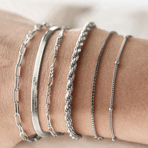 NEWITIN 69 Pieces Gold Jewelry Set for Women Fashion Costume Jewelry Gold Plated Necklace Bracelet Earrings Set for Women - color: Silver Jewelry Set