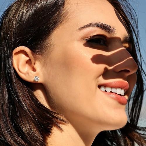 6 Pairs Extra Long Post Earrings Lightweight Small 316L Stainless Steel Stud Earrings for Women Hypoallergenic Cubic Zirconia Ball Ear Piercing Studs for Sensitive Ears - color: Gold