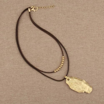 Chunky Pendant Necklace for Women Vintage Boho Necklaces Choker Layered Statement Necklaces Bohemian Jewlery Gifts - style: Bohemian Necklace Women
