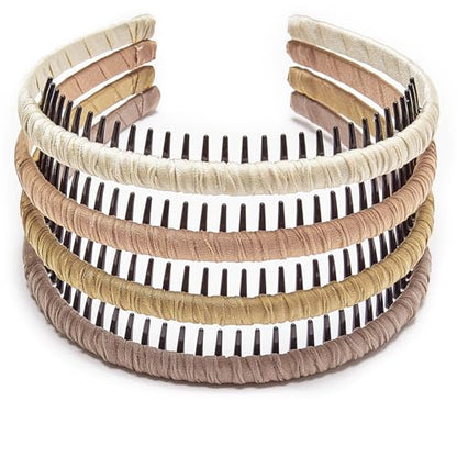 STHUAHE4PC Multicolor Protection Resin Teeth Comb Hair Hoop Hairband Headband Hair Accessories by Beauty hair (Fashion Headband) - color: Fashion Headband