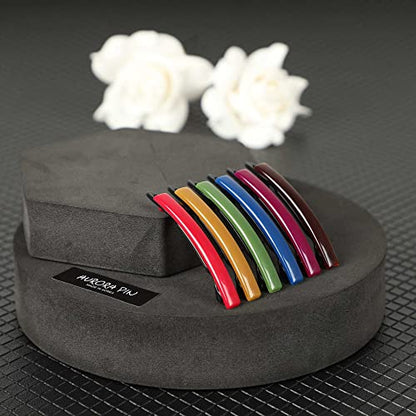 12pcs Hair Barrettes Set for Women and Girls, Hair Clips for Thick Thin Fine Hair, Non-metal Hair Accessories, Non-Slip Grip Handmade Snap Hairpin, BPA Free | Non-metal BPA-free snap hairpins with a non-slip grip for thin, fine or thick hair; handmade in
