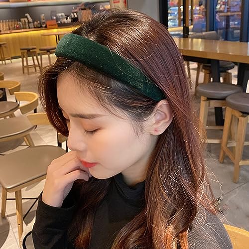 Christmas Velvet Headbands for Women Head Bands Diademas Para Mujer De Moda Hairbands for Women Girls Red an Green Holiday No Slip Headband Cute Hairbands Hair Accessories - color: Pack-C