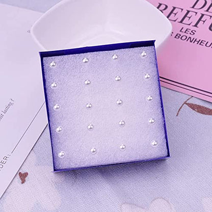 10 Pairs Faux Pearl Plastic Stud Earrings for Sensitive Ears - 4-10mm White Colorful Pearl Set for Women Girls - Silicone Post - style: 10mm