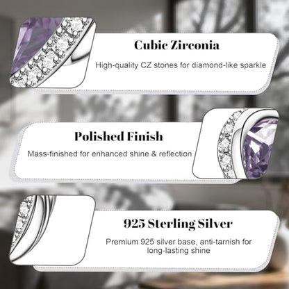 LaMenars 925 Sterling Silver Charms for Pandora Bracelets & Necklaces | Bead Charms Birthday Holiday Jewelry Gifts For Women - color: June Birthstone