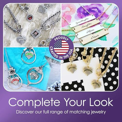 Silver Customized Charm Bracelet with Cubic Zirconia Jewelry - style: Bumble Bee