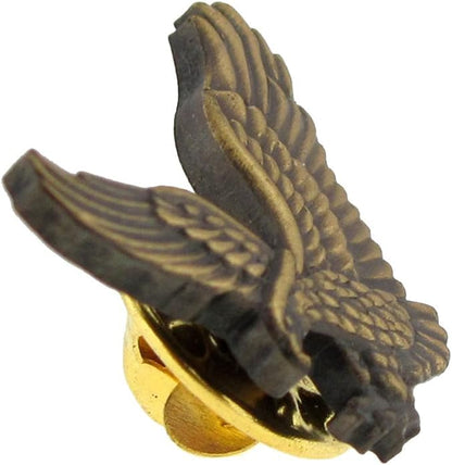 PinMart Patriotic Eagle Pin - Soaring American Eagle Enamel Lapel Pin - color: Bronze Antique Eagle, size: 1 Piece