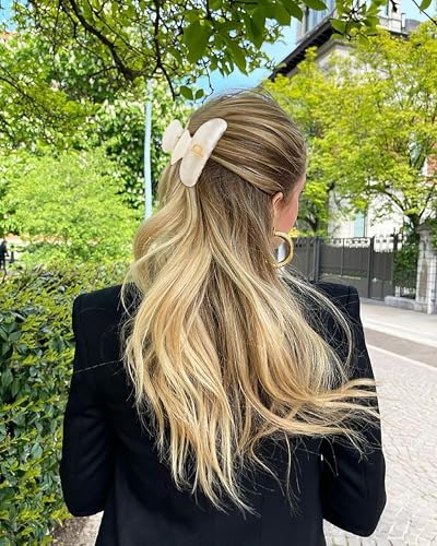 LILIE&WHITE Acrylic Letter Hair Clips For Women Stylish P Monogram | Alphabet Hair Clip Fashion Glitter Claw Clip Elegant And Durable Hair Accessory Large Hair Clips P - color: HC22539P