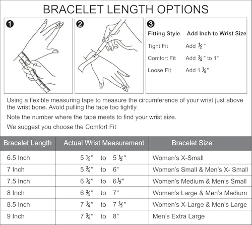 LeCalla Solid 925 Sterling Silver Figaro Link Chain Bracelet | Italian Diamond-Cut Figaro Chain Bracelet for Women Men (7, 7.5, 8, 8.5, 9 Inches) - color: 4 MM, size: Length 8.5 IN(Women X-Large & Men Large)