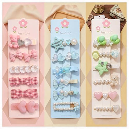 20 Pcs Assorted Hair Clips Set with Jewelry Jar, Fashion Hair Accessories for Everyday Wear & Special Events, Ideal Birthday Gift for Women