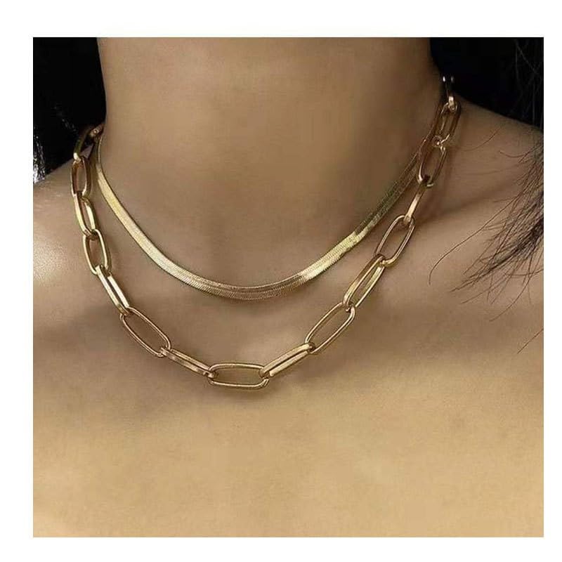 KOSMOS-LI 60 PCS Gold Plated Jewelry Sets with Costume Necklaces, Bracelets, Earrings, Knuckle Rings for Women - color: JJ140Kgold