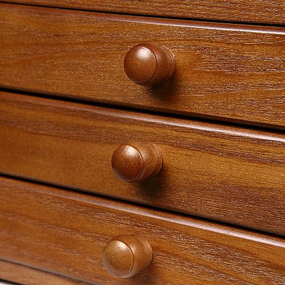 Changsuo Wooden Jewelry Box for Women with Drawers, Medium-sized Jewelry Storage Organizer with Acrylic Lid - size: Three-drawer