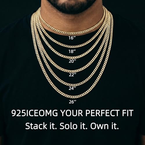 Hip Hop 18K Gold Cuban Link Chain for Men, 8mm Miami Cuban Necklace 316L Stainless Steel, Gold & Silver Available, Quick Lock Button Clasp, Anti-Tarnish Skin Friendly Mens Jewelry Gifts, 18-24" - color: Gold