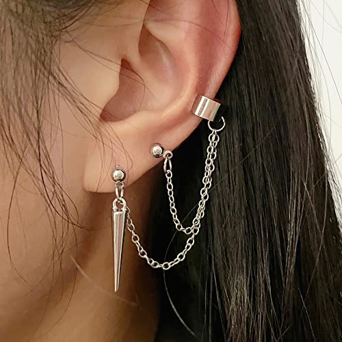22Pcs Ear Cuffs Set for Women, No Piercing Cuff Earrings Chain Wrap Earrings Tassel Clip On Ear