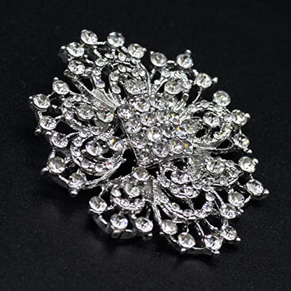 Belagio Enterprises 2 1/2-Inch Rhinestone Brooch | BW-171-182 - size: 2-1/2-Inch, style: BW-140