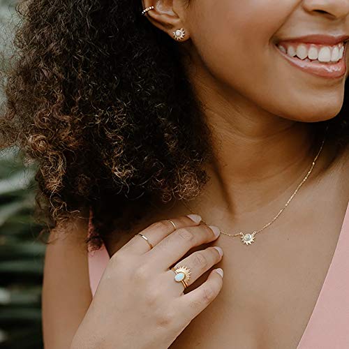 Gold Star and Sunburst Stud Earrings - AllenCOCO Ear Climbers Earrings for Women, 14K Gold Plated, 925 Silver Post Hypoallergenic - color: Sunburst Stud Earring