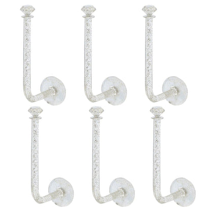 Veemoon 6Pcs Hairband Storage Hooks Wall-Mounted Hair Tie Organizer and Stylish Hair Ring Display for Boy Girl Accessories Holder for Scrunchies and Jewelry