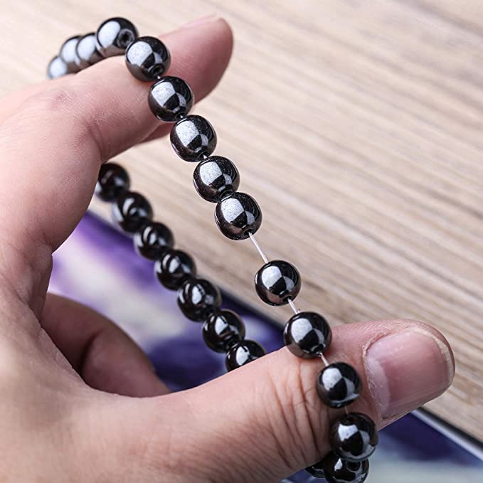 WFJ Black Obsidian Hematite Triple Protection Bracelets Set - Tiger Eye Beaded Natural Stone Bracelet for Men Women Gemstone (10MM) - color: Black Beaded Set of 3