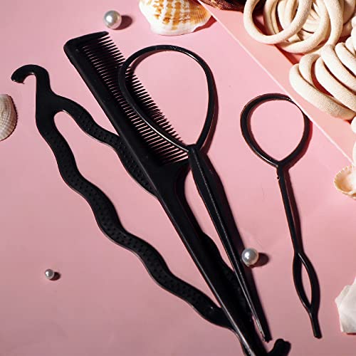 YANRONG Brown Hair Ties For Women Girls,Elastic Ponytail Holders Rubber Band For Thick Hair & Thin Hair Fashion Hair Accessories Set（809PCS） - color: Brown