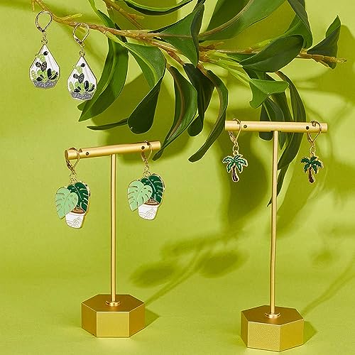 SUNNYCLUE 1 Box 20Pcs Stitch Markers Cute Lobster Clasp Charms Green Plants Cactus Crochet Stitch Marker Removable Knitting Stitch Markers Metal Crocheting Markers for Sewing Weaving Knit Threading - color: 20pcs Green Plants Stitch Markers With Upgraded