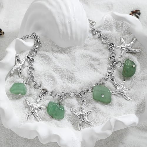 Bohemia Sea Shell Starfish Conch Charm Bracelets Hawaiian Sea Themed Faux Pearl Charm Bracelets Anklet for Women Summer Beach Vacation Jewelry Gifts - style: StyleC