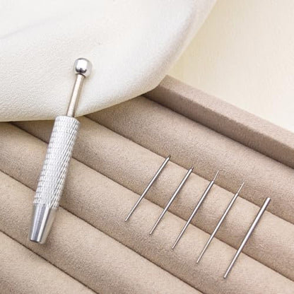 Piercing Taper Ball Grabber Tool Stainless Steel Nose Ear Piercing Kits | Nose Septum Eyebow Helix Conch Tragus Daith Piercing Jewelry Changing Tool,14G 16G 18G 20G Flat Back Earrings Applicator Tool - style: 16G Piercing Tapers + Ball Grabber Tool