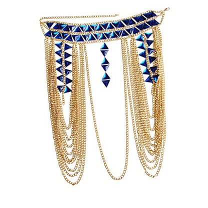 Women's Sexy Suit Body Chain - color: F-Gold Colour
