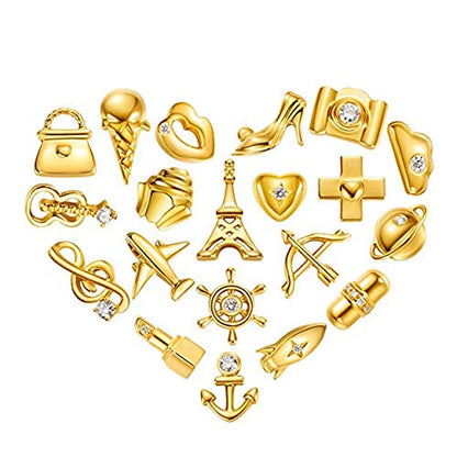 Carleen 18k Solid Yellow Gold Cloud & Airplane Stud Earrings Dainty Tiny Single Statement Earring Delicate Fine Diamond Stud Earring For Women