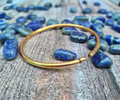 SHINDE EXPORTS pure copper bracelets cuf kada bangle for men and women - style: antic