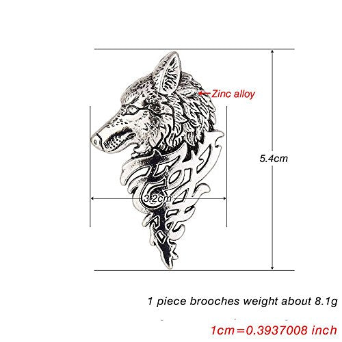 Badge Pin Class Suit Collar Men Jewelry Vintage(Silver)