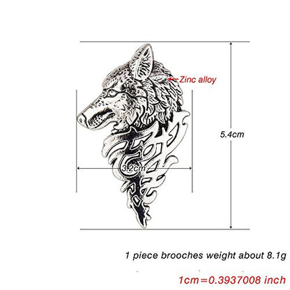 Badge Pin Class Suit Collar Men Jewelry Vintage(Silver)