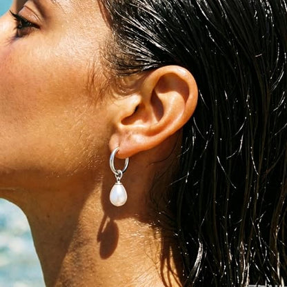Gold Plated Dangle Earrings Dainty Silver Drop Earring Trendy Long Dangling Wedding Bridesmaid Hoop Diamond Crystal Cute Earring Prom Jewelry Graduation Gifts for Women - color: silver