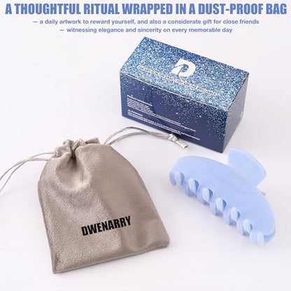 Blue Hair Clips Large Claw Clip for Women Nonslip Hair Accessories | Big Celluloid Butterfly Jaw Clips, Trendy Blue Claw Clips Strong Hold, Jumbo French Hair Clip for Thick Hair - color: Blue Claw Clip