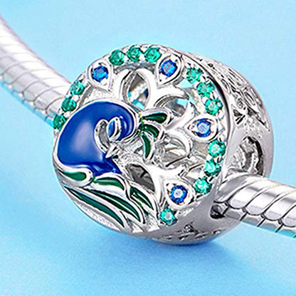 12pcs Mixed Silver Plated Colorful Enamel Alloy Beads Dangle Charms Fits for European Snake Chain Bracelet Necklace DIY Jewelry Making Supplies - color: Enamel Bracelets Beads
