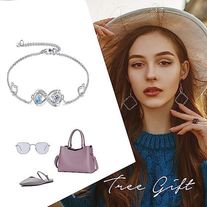 POPLYKE Frog/Pearl/Dragonfly/Ladybug/Highland Cow/Pearl/Moonstone Anklets Sterling Silver Double Layered Chain Beach Anklets for Women Foot Jewelry - style: sea turtle