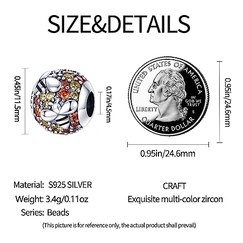 925 Sterling Silver Charms for Bracelets Necklaces Dangle Pendant With 5A Cubic Zirconias Bead Charm for Women DIY Jewelry - style: Bee Bead Charm
