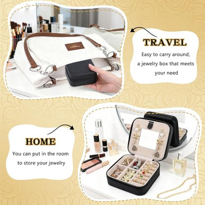 Travel Jewelry Case (Black) - color: Black