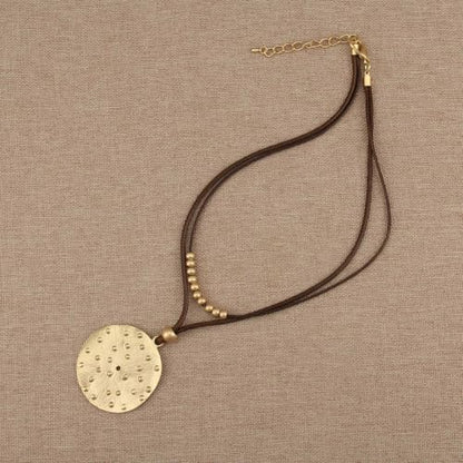 Chunky Pendant Necklace for Women Vintage Boho Necklaces Choker Layered Statement Necklaces Bohemian Jewlery Gifts - style: Boho Vintage Necklaces Women