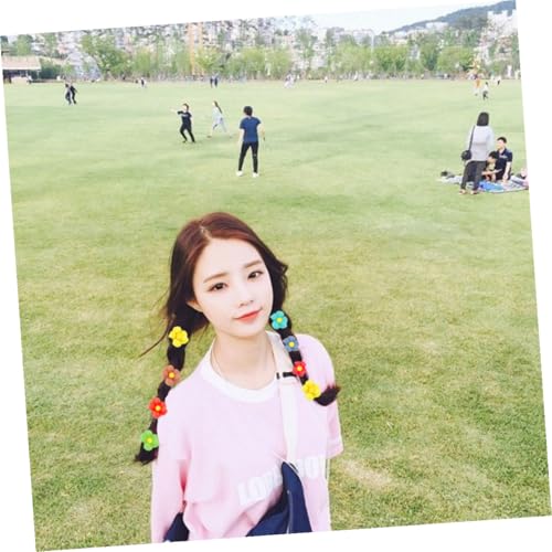 12pcs Flower Hair Clips Bobby Pins for Mixed Colors Birthday Headwear Hair Accessories Set Random Color