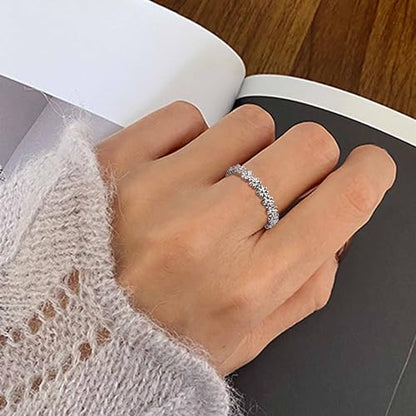 ORAZIO Toe Rings for Women 925 Sterling Silver Toe Rings Adjustable Band Silver Toe Rings Snake Cubic Zirconia Daisy Flower Open Cuff Toe Ring Set Beach Foot Jewelry for Summer