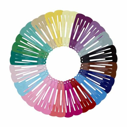 Havilah Snap Hair Clips - 200 Pieces Set Non-slip Metal Hair Clips Cute Kawaii Barrettes for Women - Multi-color - color: Snap Hair Clips - Multi-color