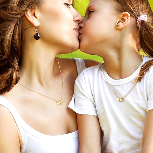 Ursteel Gifts for Kids Teen Girls - Dainty 14K Gold Plated Initial Heart Necklace for Women Trendy, Tiny Letter A-Z Necklaces Personalized Birthday Gifts for Teen Girls Jewelry - color: K