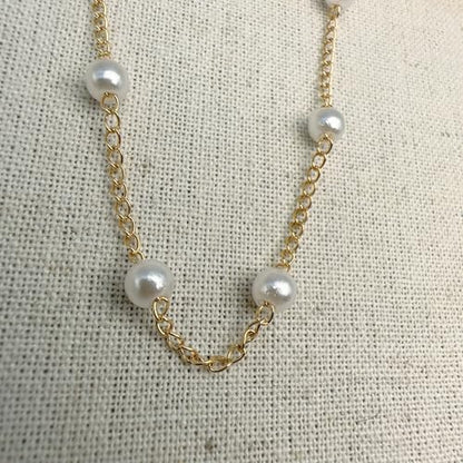 Anklet for Women Layered Anklets Women Double Heart Silver Bohemian Pearls Flat Chain Ankle Bracelet Charm Beaded Dainty Foot Jewelry Heart Charm Dainty Layer Anklets Trendy - color: Tiny Pearl