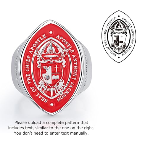 callie Custom Signet Ring - Engraved Text & Photo, Personalized Family Crest Coat Of Arms Rings, 925 Sterling Silver/Brass | Father's Day Jewelry Gifts for Men & Women - color: Olive 2